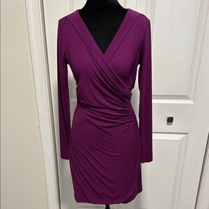 XS Banana Republic Purple Long Sleeve Dress